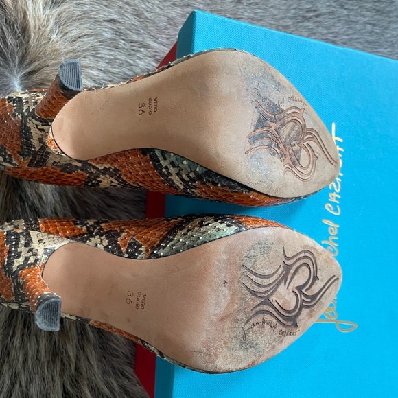 Jean Michel Cazabat Zoe Python Pumps-Size 36 - Picture 3 of 4